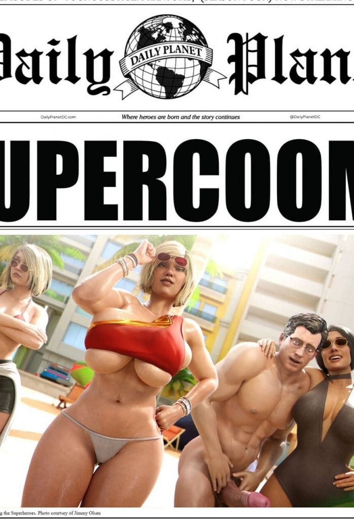 Superman cumming busty heroines SUPERCOOM Rysketches